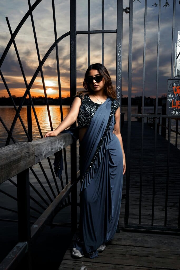 saree pre-draped saree