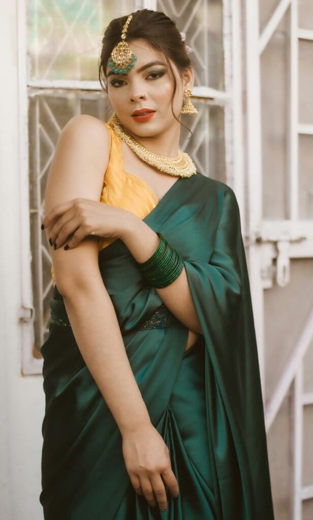 satin saree satin saree