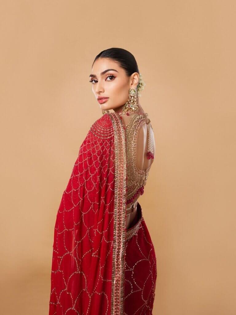 red sarees red sarees