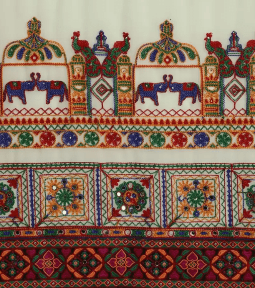 banjara banjara embroidery saree
