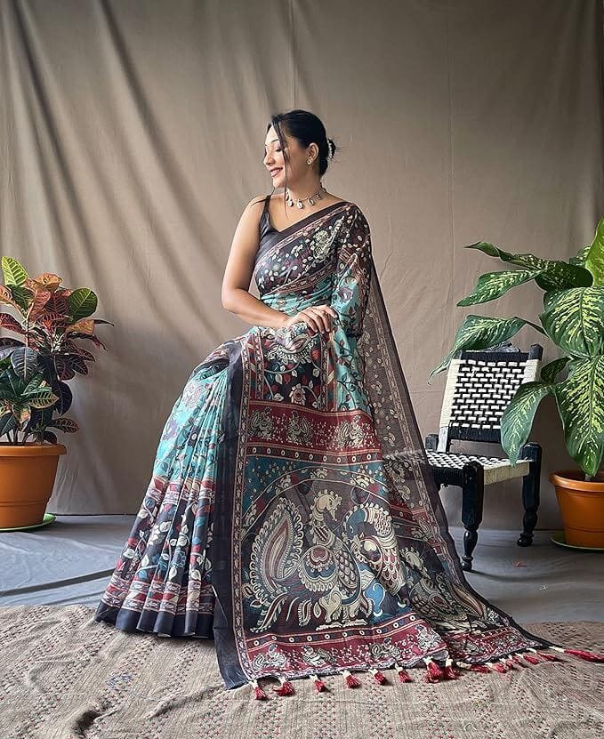 91vLIoW32YL._SX679_ kalamkari saree