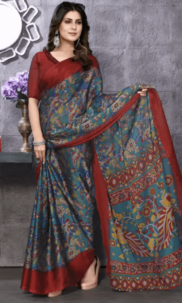 saree kalamkari saree