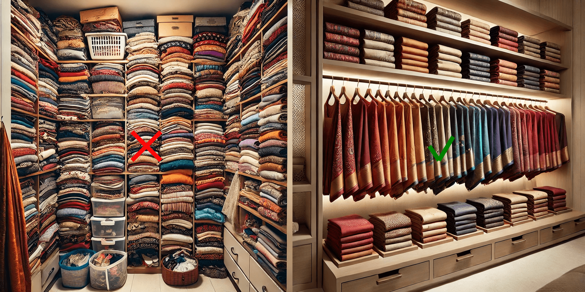 Saree Stack Best of saree Organisation Ideas: the most useful Tips!