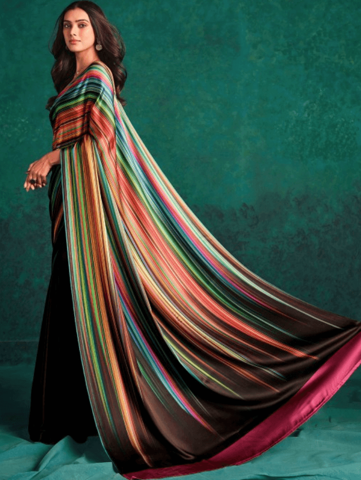 saree digital print saree