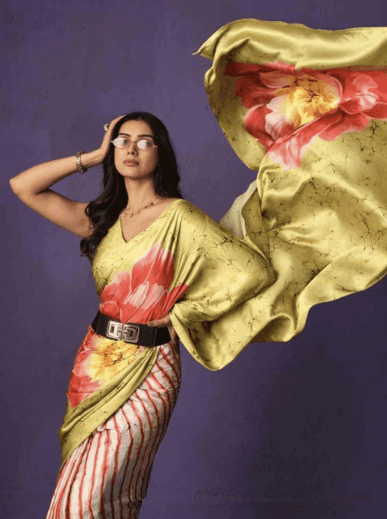 saree digital print saree