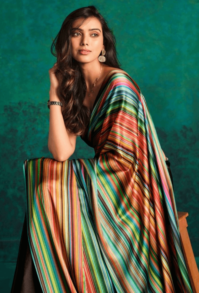 saree digital print saree