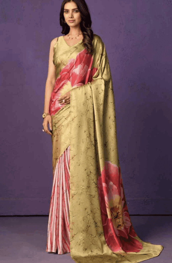 saree digital print saree
