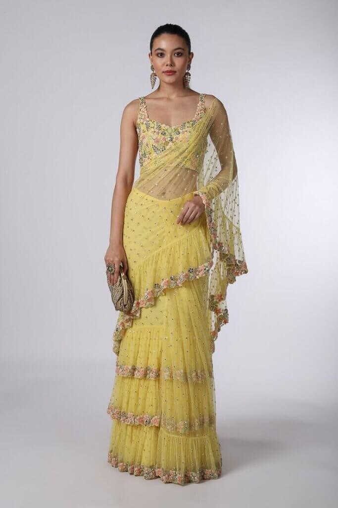 24870fb4a756cd7eb7c98da01eb90e43 haldi saree