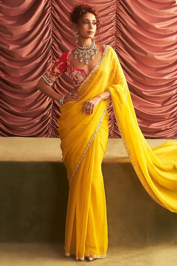 STHC102433_1 haldi saree