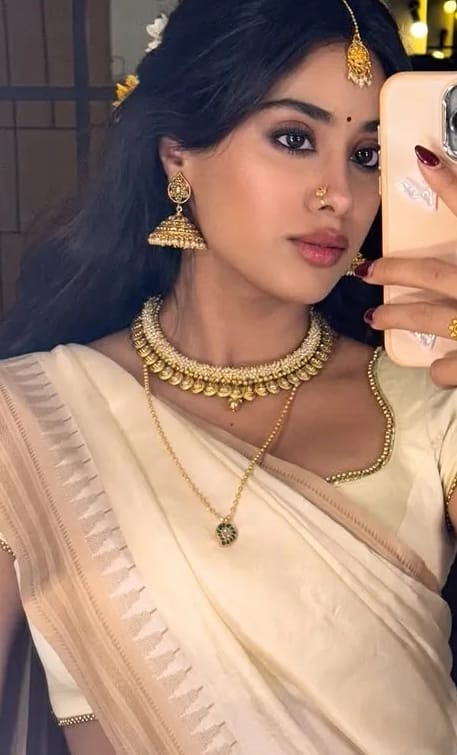 jahnvi11 korvai kanjeevaram saree