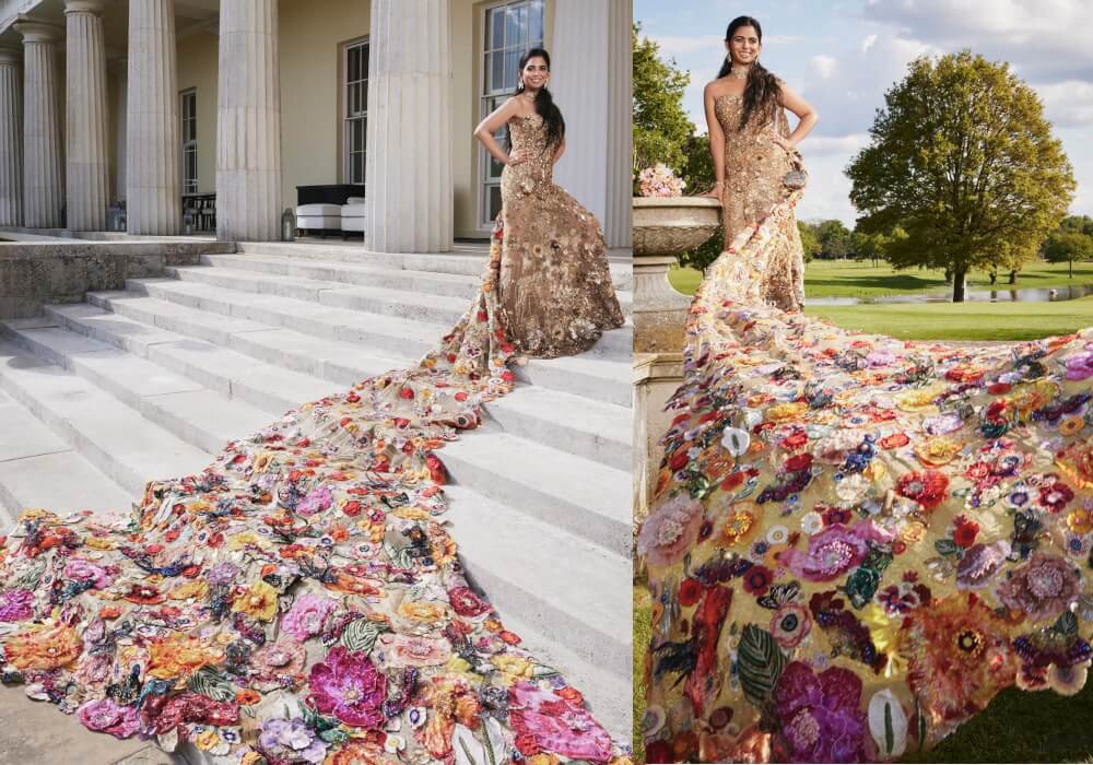 isha-ambani-rahul-mishra-couture-2024 met gala saree