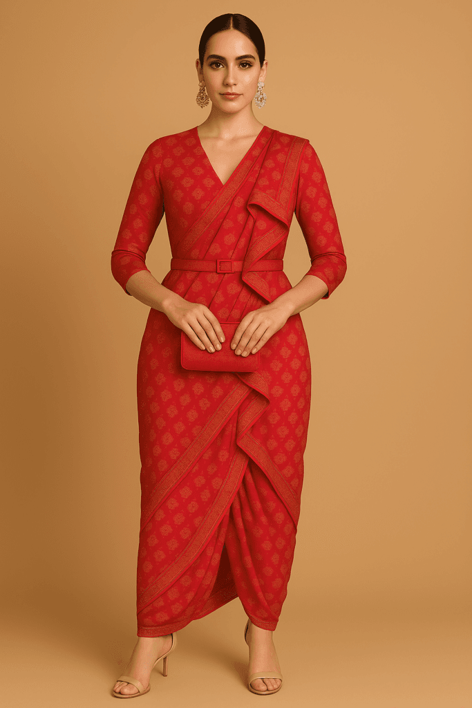 shoc waterfall dhoti drape