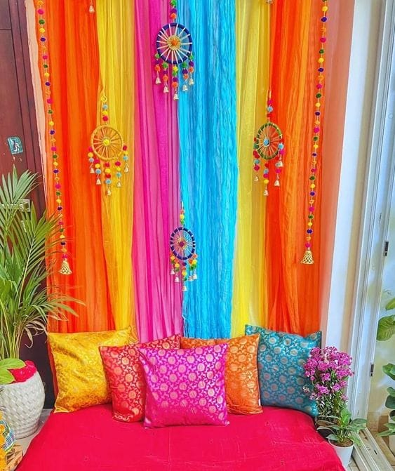 saree home decor