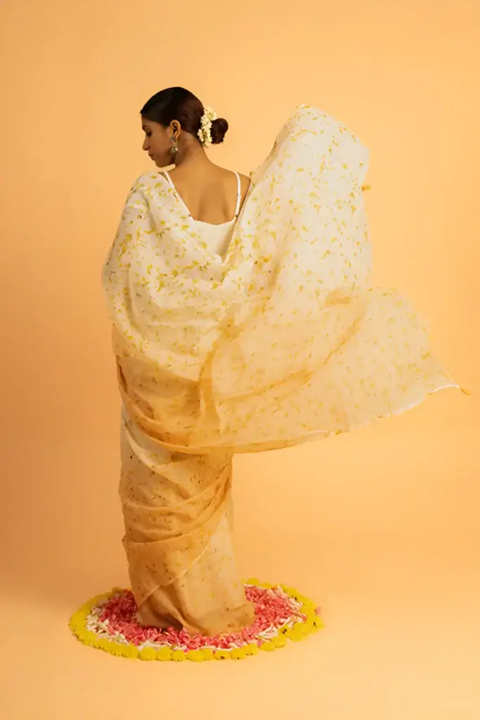 floral sarees