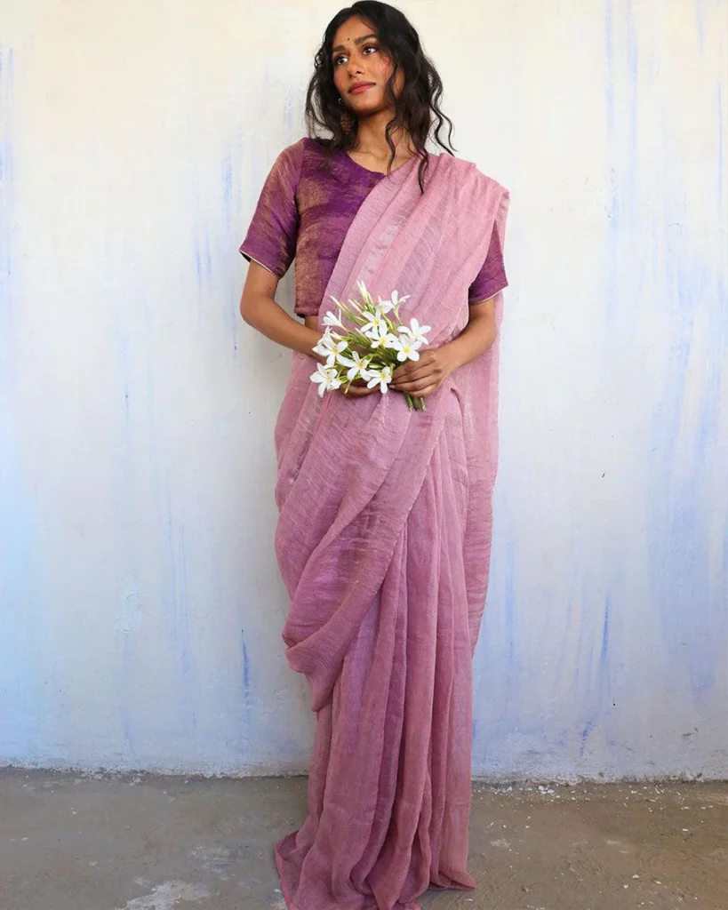linen sarees