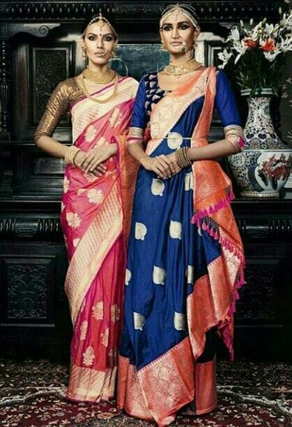 waterfall saree