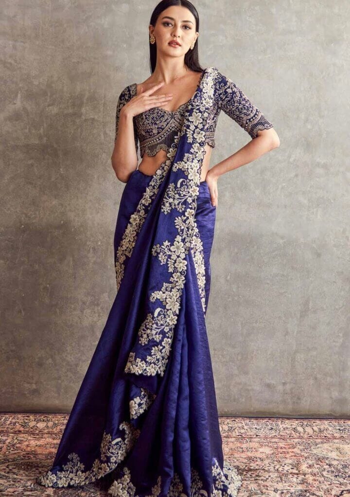 waterfall saree