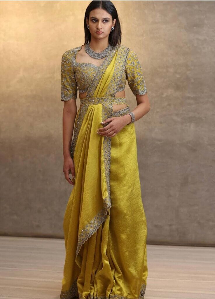 waterfall saree