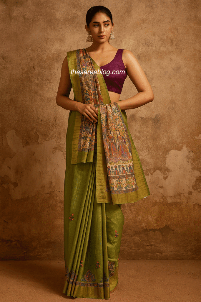 sawan saree looks