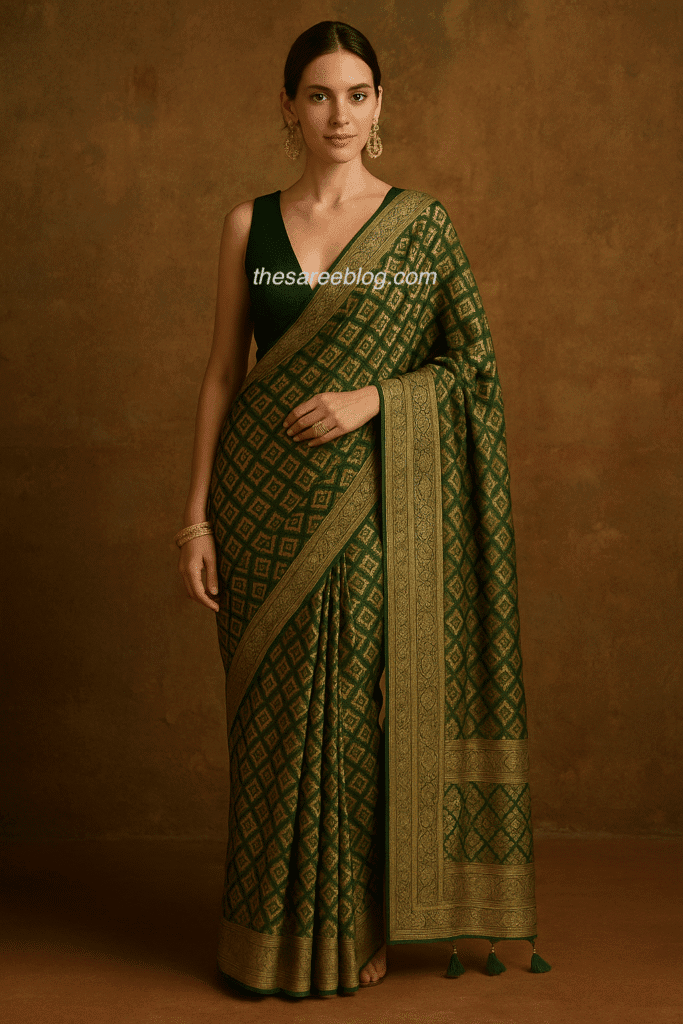 sawan saree looks