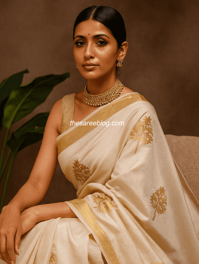 onam saree looks