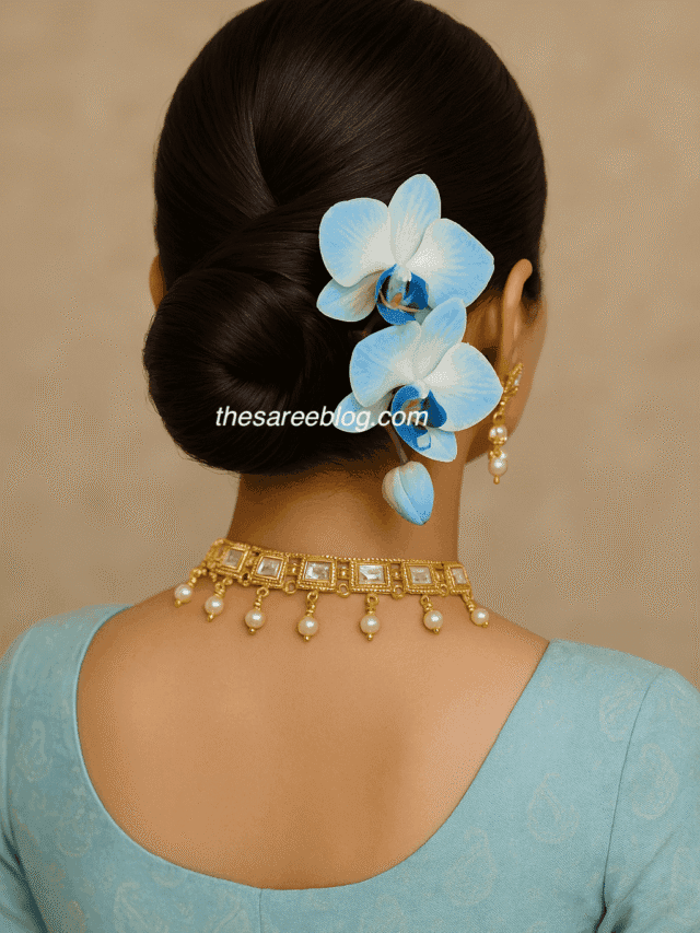 Festive Hairstyles for Saree Look