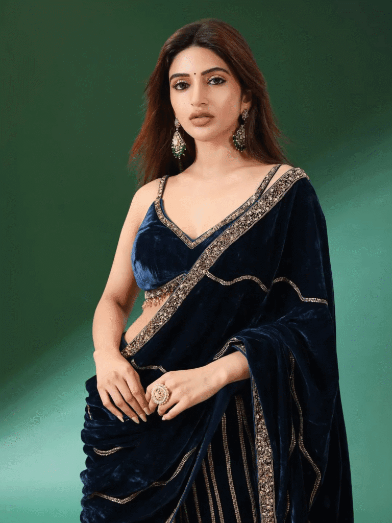 velvet sharara look