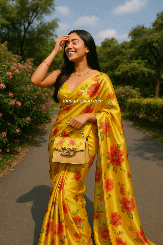 floral sarees