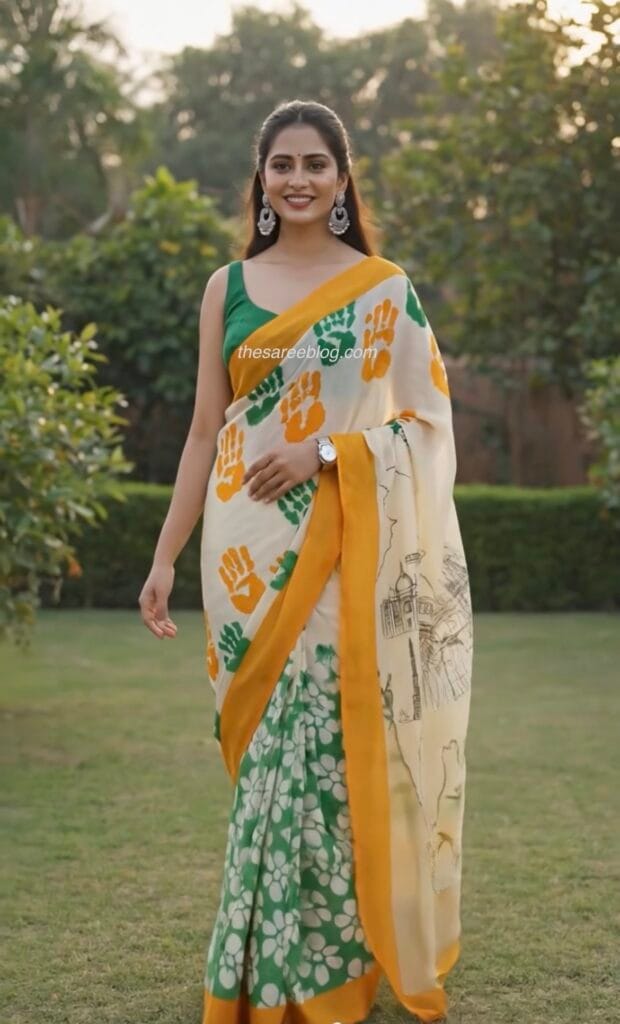 republic day saree