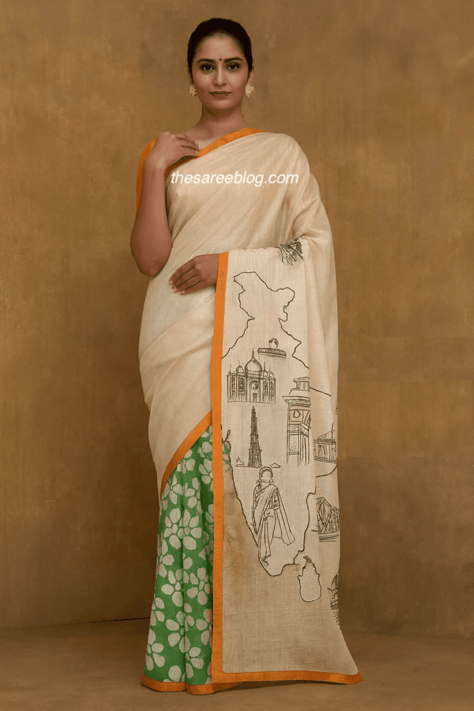 republic day saree