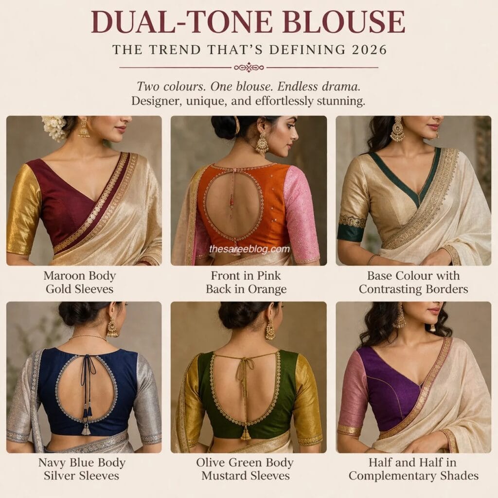 saree blouse colour
