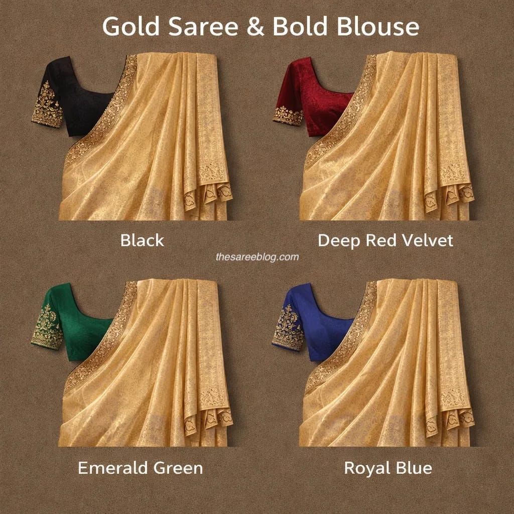 saree blouse colour