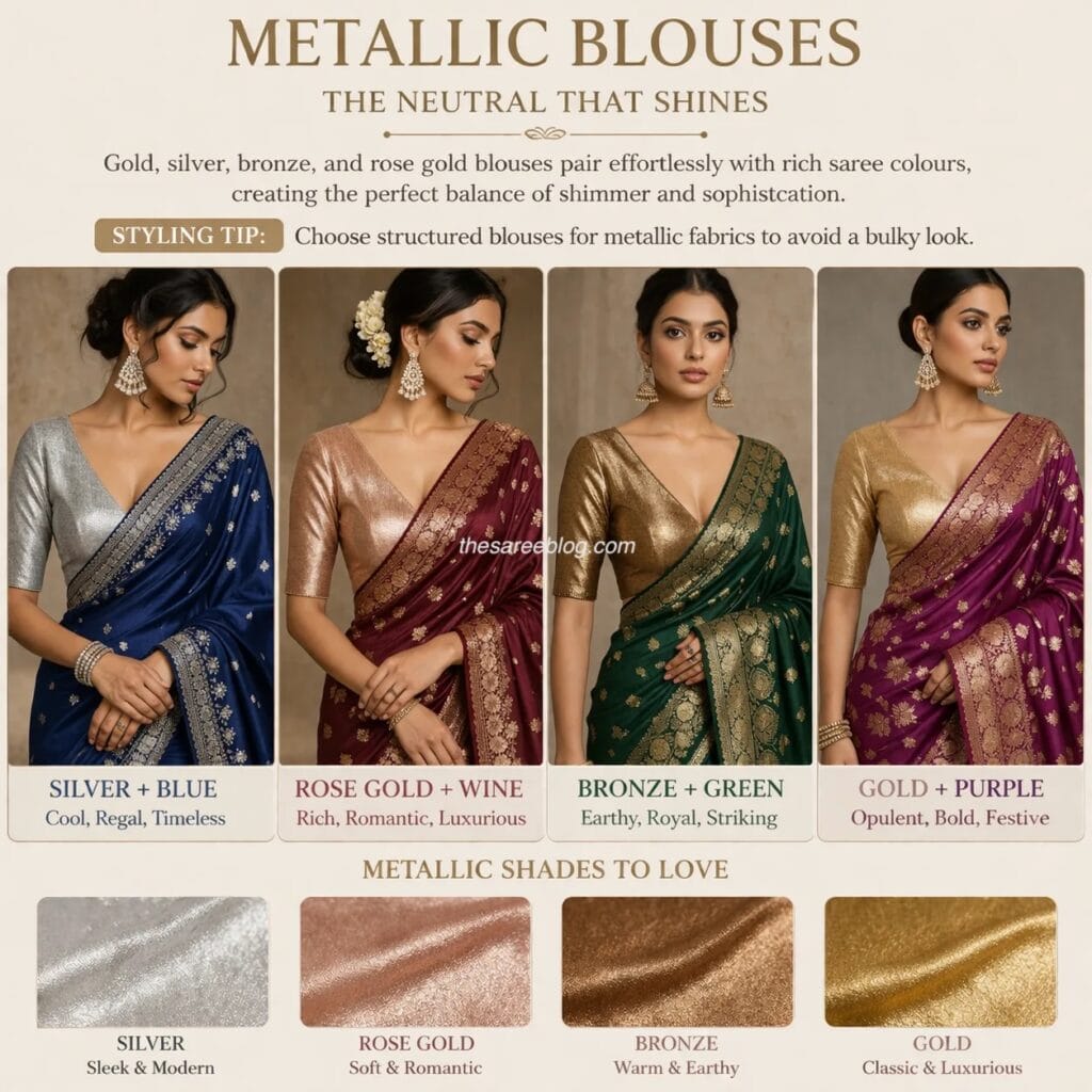 saree blouse colour