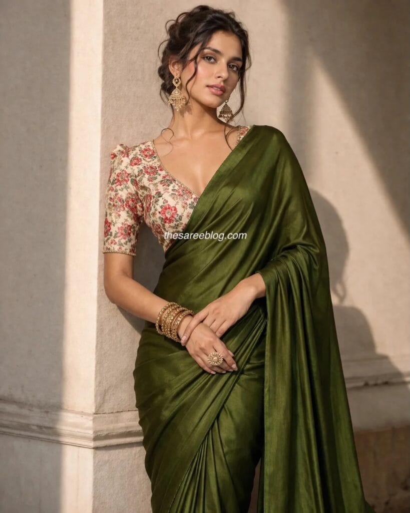 saree blouse colour