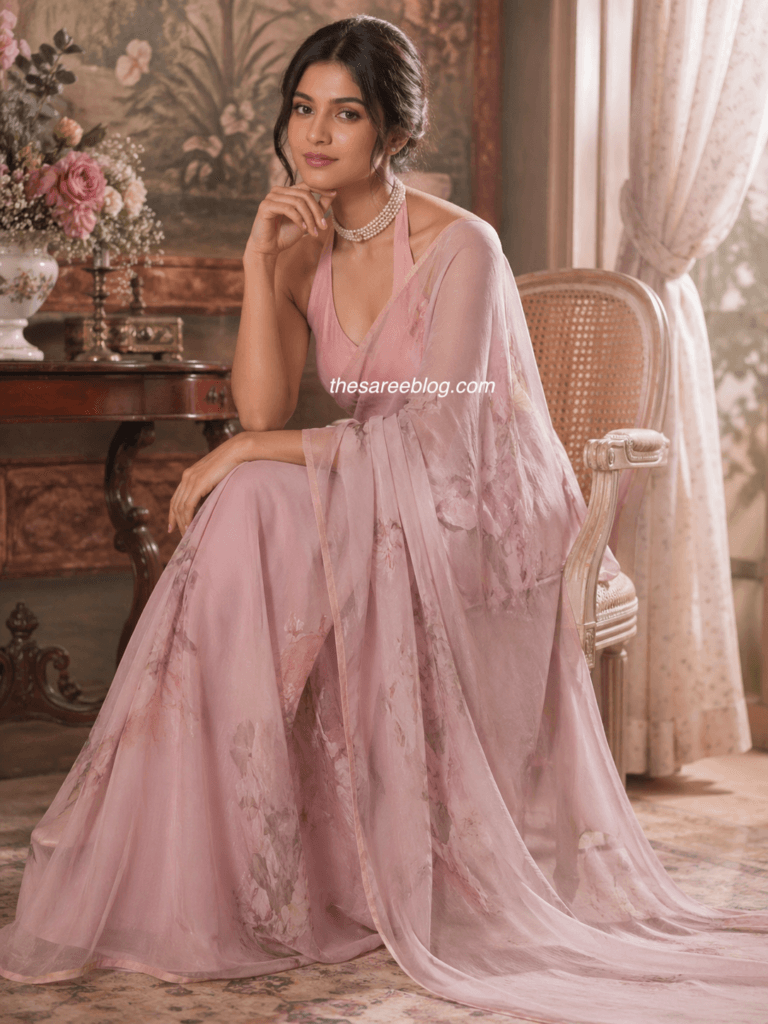Chiffon Saree Styles