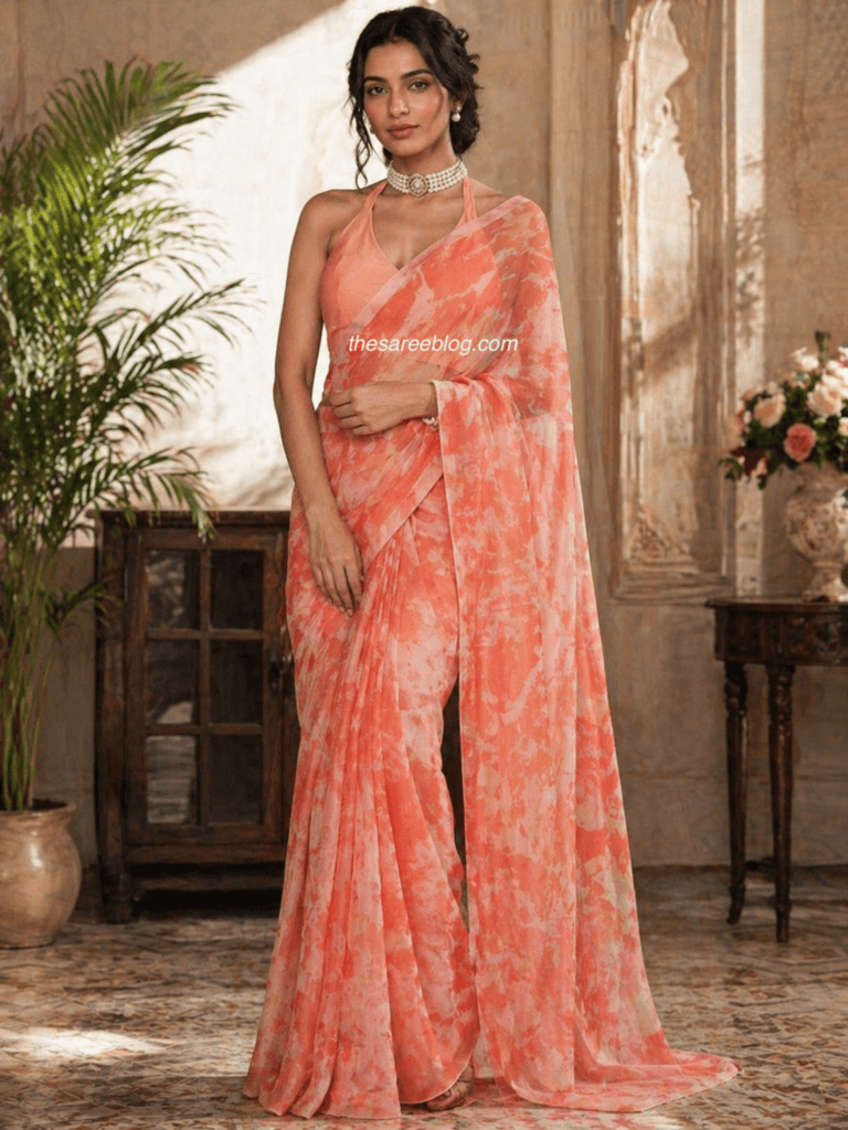 Chiffon Saree Styles