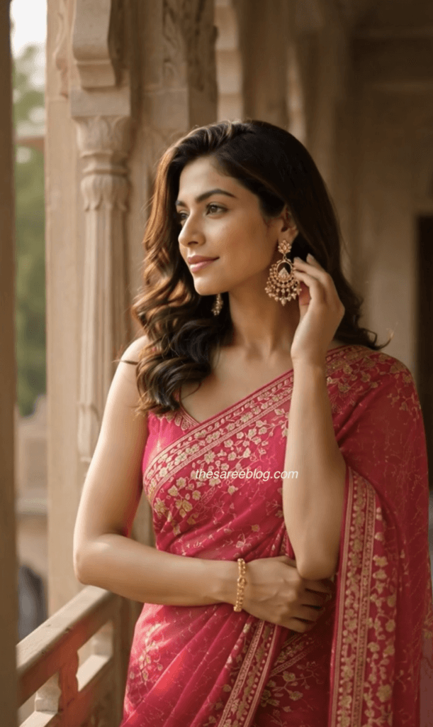 saree poses