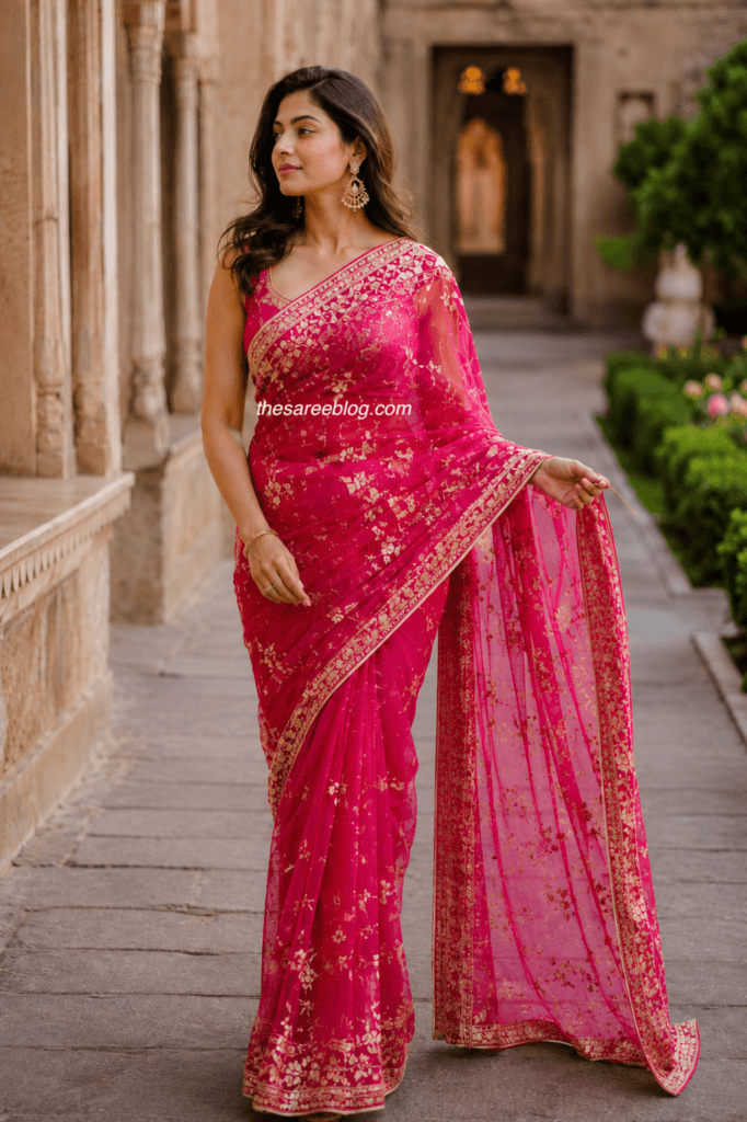 saree poses