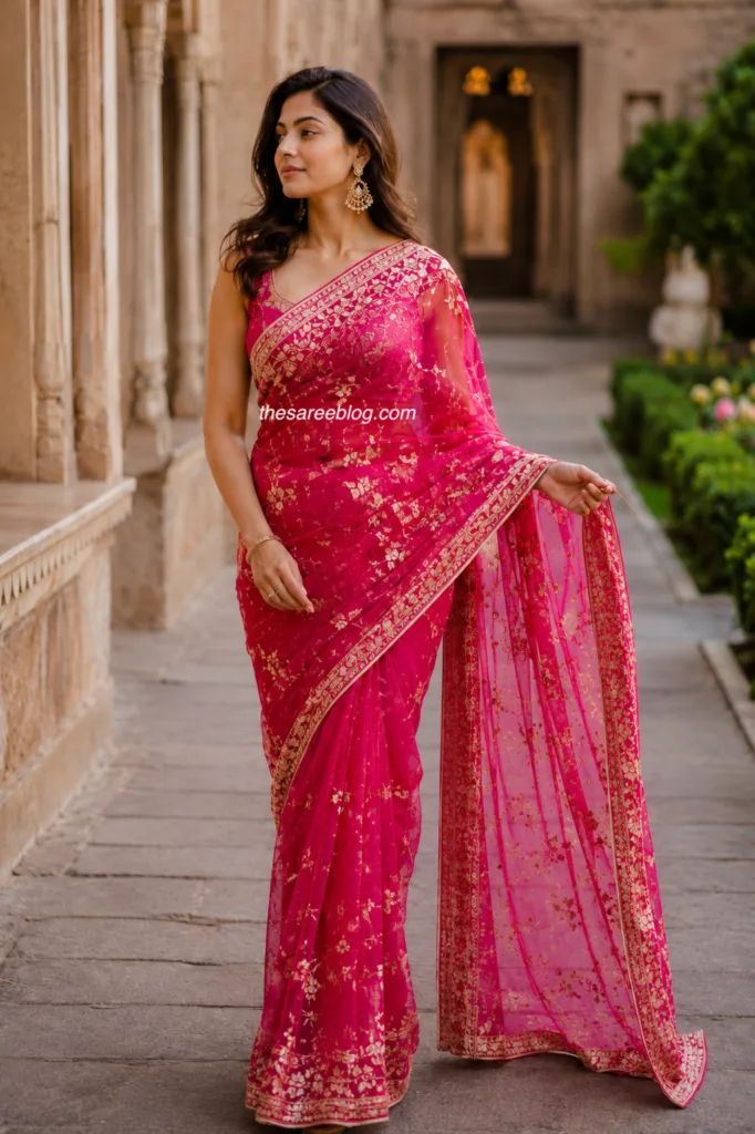 saree poses