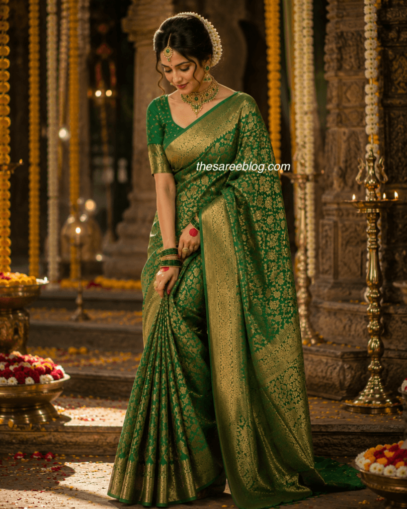 teej saree poses