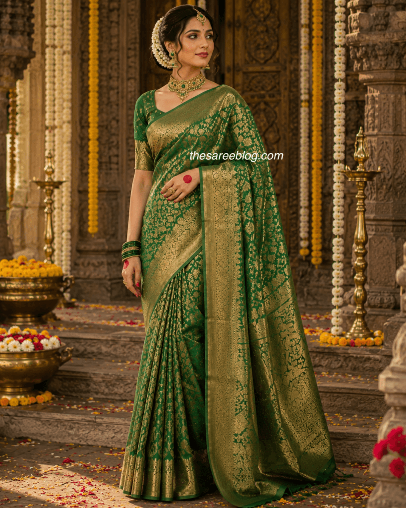 teej saree poses