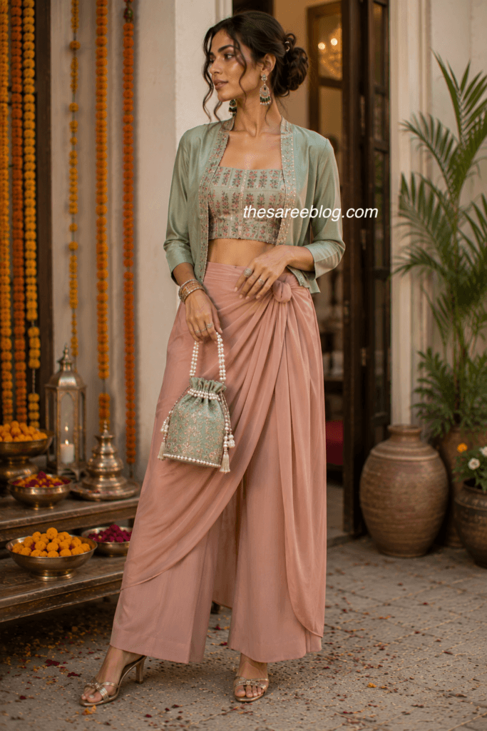 model in afuion raksha bandhan outfit